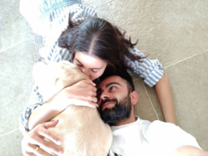 The Pet Parents' Playtime (Home, Candid Moment with their Dogs)